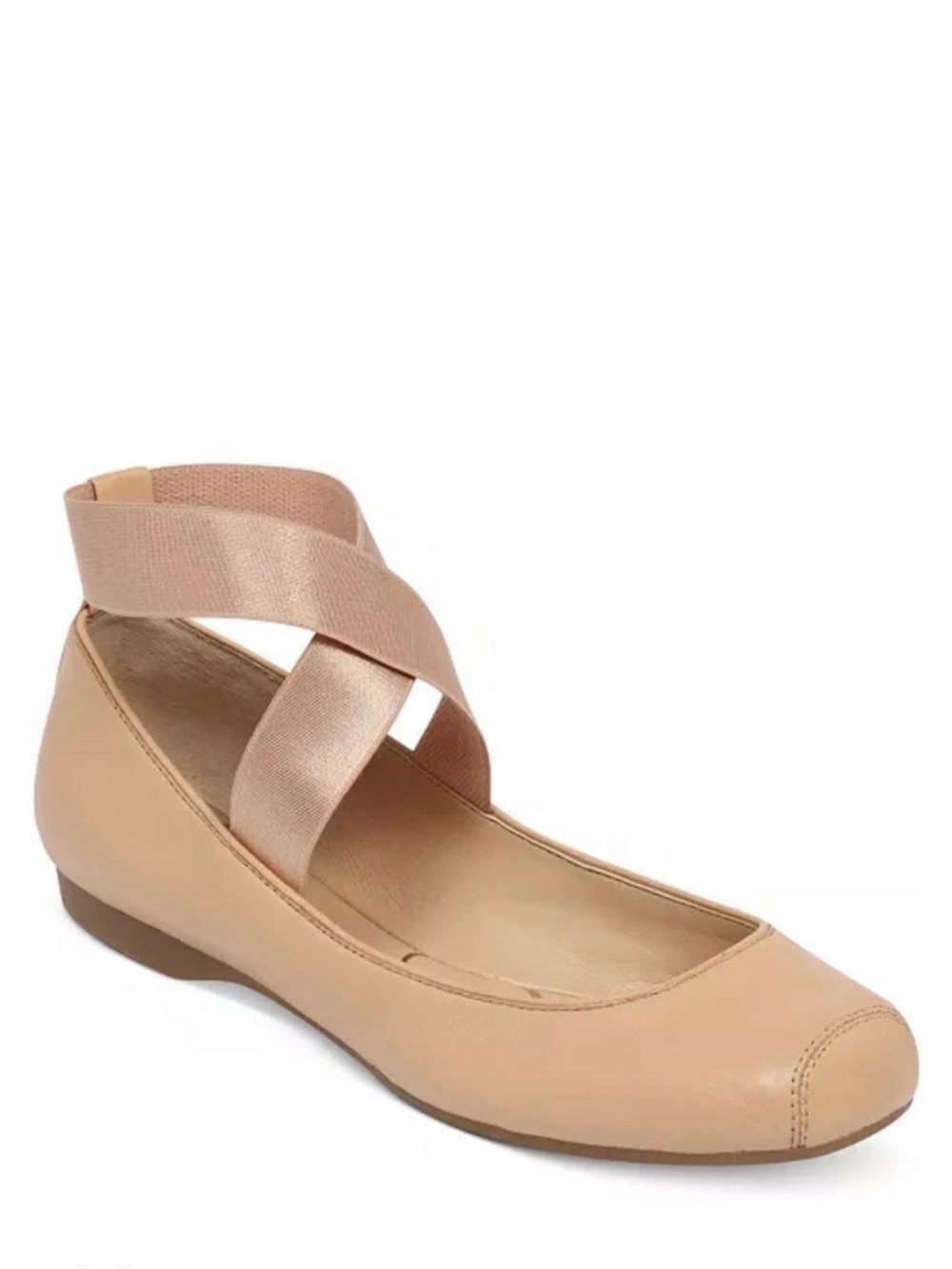 NIB Jessica Simpson Mandalaye Ballet Flat in Buff Smooth 8.5M